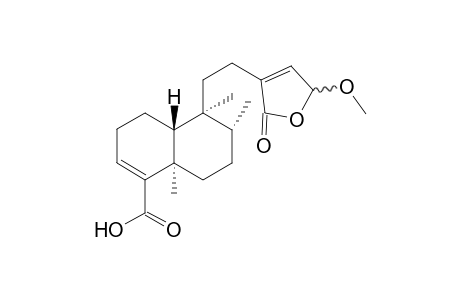 (4aR,5S,6R,8aR)-5-[2-(5-Methoxy-2-oxo-2,5-dihydro-furan-3-yl)-ethyl]-5,6,8a-trimethyl-3,4,4a,5,6,7,8,8a-octahydro-naphthalene-1-carboxylic acid