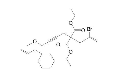 1-[7'-Bromo-5',5'-bis(ethoxycarbonyl)-1'-methoxyoct-7'-ene-2'-ynyl]-1-(2"-propenyl)cyclohexane
