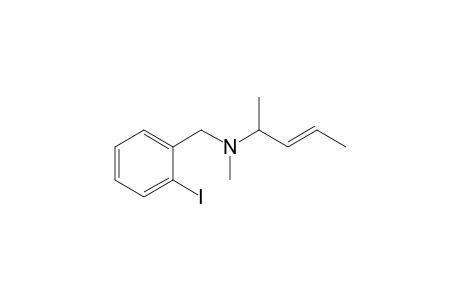 2-Iodo-N-methyl-N-[(S)-1'-methyl-2'-butenyl]benzylamine