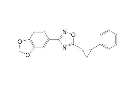 1,2,4-Oxadiazole, 3-(1,3-benzodioxol-5-yl)-5-(2-phenylcyclopropyl)-