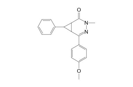 5-(p-METHOXYPHENYL)-3-METHYL-7-PHENYL-3,4-DIAZABICYCLO[4.1.0]HEPT-4-EN-2-ONE