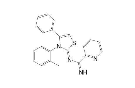 N-(4-Phenyl-3-o-tolyl thiazol-2(3H)-ylidene)picolinamidine