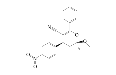 (2R*,4S*)-2-Methoxy-2-methyl-6-phenyl-4-( 4'-nitrophenyl)-3,4-dihydro-2H-pyran-5-carbonitrile