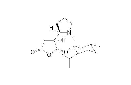 (4S,5R)-5-(Menthyloxy)-4-(R)-(1'-methylpyrrolidin-2'-yl)-4,5-dihydrofuran-2(3H)-one