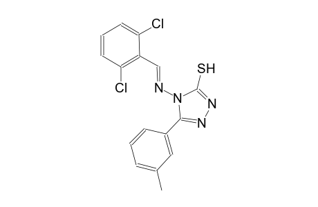 4-{[(E)-(2,6-dichlorophenyl)methylidene]amino}-5-(3-methylphenyl)-4H-1,2,4-triazole-3-thiol