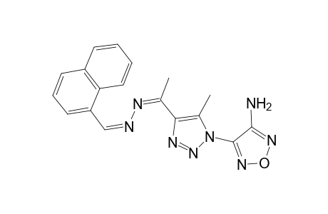 Ethanone, 1-[1-(4-aminofurazan-3-yl)-5-methyl-1,2,3-triazol-4-yl]-, 1-naphthylmethylenehydrazone