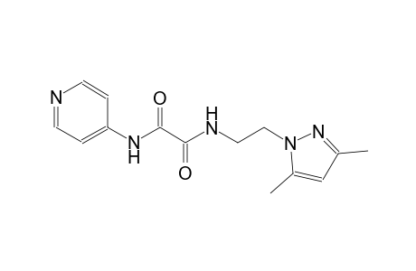 ethanediamide, N~1~-[2-(3,5-dimethyl-1H-pyrazol-1-yl)ethyl]-N~2~-(4-pyridinyl)-