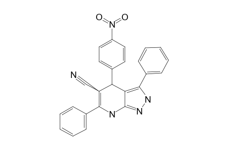 5-CYANO-4,7-DIHYDRO-4-(4-NITROPHENYL)-3,6-DIPHENYL-2H-PYRAZOLO-[3,4-B]-PYRIDINE
