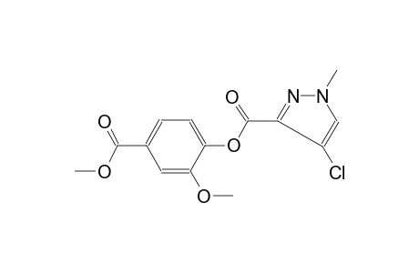 1H-pyrazole-3-carboxylic acid, 4-chloro-1-methyl-, 2-methoxy-4-(methoxycarbonyl)phenyl ester