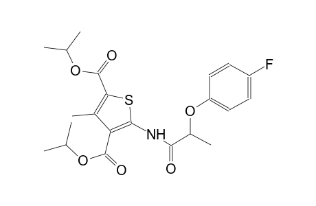 diisopropyl 5-{[2-(4-fluorophenoxy)propanoyl]amino}-3-methyl-2,4-thiophenedicarboxylate