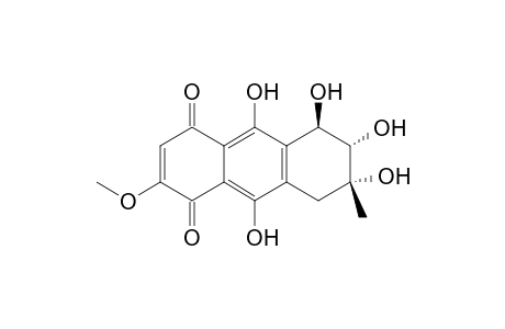 (5R,6S,7R)-2-methoxy-7-methyl-5,6,7,9,10-pentakis(oxidanyl)-6,8-dihydro-5H-anthracene-1,4-dione