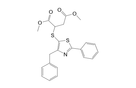 Butanedioic acid, [[2-phenyl-4-(phenylmethyl)-5-thiazolyl]thio]-, dimethyl ester