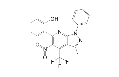 2-(3-Methyl-5-nitro-1-phenyl-4-trifluoromethyl-1H-pyrazolo[3,4-b]pyridin-6-yl)phenol