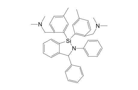 4,5-Benzo-1,1-bis[2-(dimethylaminomethyl)-5-methylphenyl]-2,3-diphenyl-2-aza-1-silacyclopent-4-ene