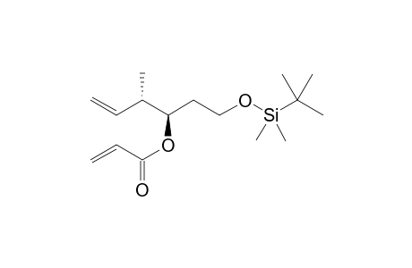 (3R,4S)-1-((tert-butyldimethylsilyl)oxy)-4-methylhex-5-en-3-yl acrylate