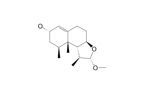 ARMATIN-C;12-ALPHA-METHOXY-(7-ALPHA-H)-LEMNAL-1-(10)-EN-2-ALPHA-OL