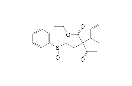 Ethyl ester of 2-Acetyl-3-methyl-2-(2-(phenylsulfinyl)ethyl)-4-pententoic acid