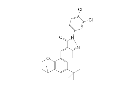 3H-Pyrazol-3-one, 4-[[3,5-bis(1,1-dimethylethyl)-2-methoxyphenyl]methylidene]-2-(3,4-dichlorophenyl)-2,4-dihydro-5-methyl-