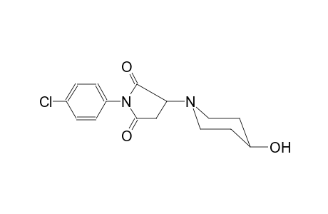 2,5-pyrrolidinedione, 1-(4-chlorophenyl)-3-(4-hydroxy-1-piperidinyl)-