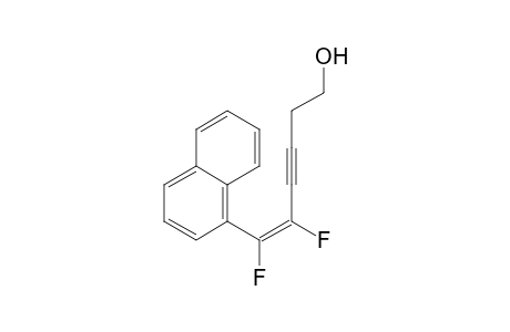 (Z)-5,6-Difluoro-6-(1-naphthyl)-5-hexen-3-yn-1-ol