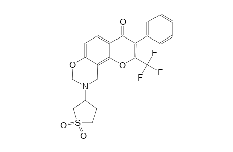 4H,8H-pyrano[2,3-f][1,3]benzoxazin-4-one, 9,10-dihydro-3-phenyl-9-(tetrahydro-1,1-dioxido-3-thienyl)-2-(trifluoromethyl)-