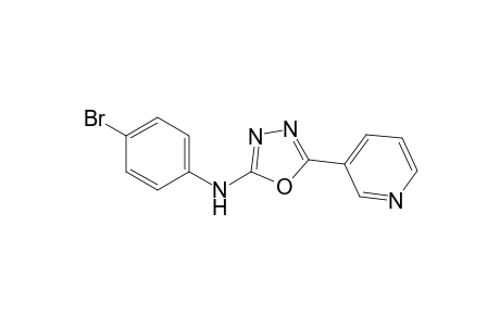2-(3-Pyridyl)-5-(4-bromophenylamino)-1,3,4-oxadiazole