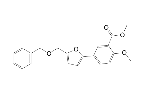 Methyl 5-[5-(Benzyloxymethyl)furan-2-yl]-2-methoxybenzoate