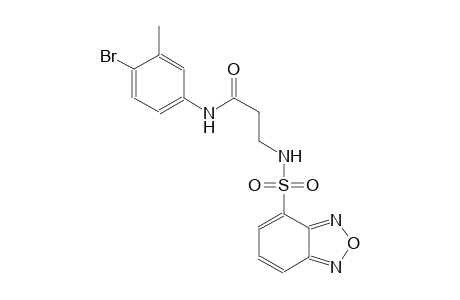 propanamide, 3-[(2,1,3-benzoxadiazol-4-ylsulfonyl)amino]-N-(4-bromo-3-methylphenyl)-