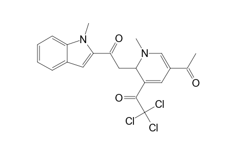 5-ACETYL-1-METHYL-2-[((1-METHYL-2-INDOLYL)-CARBONYL)-METHYL]-3-(TRICHLOROACETYL)-1,2-DIHYDROPYRIDINE