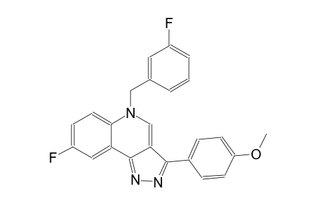 5H-pyrazolo[4,3-c]quinoline, 8-fluoro-5-[(3-fluorophenyl)methyl]-3-(4-methoxyphenyl)-