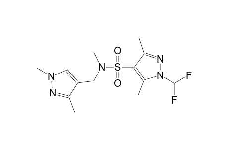 1H-pyrazole-4-sulfonamide, 1-(difluoromethyl)-N-[(1,3-dimethyl-1H-pyrazol-4-yl)methyl]-N,3,5-trimethyl-