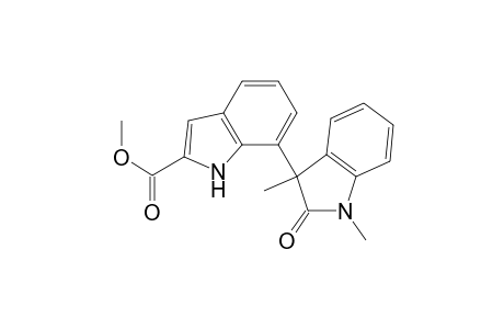 [3,7'-Bi-1H-indole]-2'-carboxylic acid, 2,3-dihydro-1,3-dimethyl-2-oxo-, methyl ester