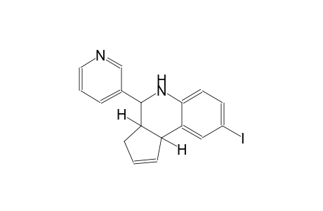 3H-cyclopenta[c]quinoline, 3a,4,5,9b-tetrahydro-8-iodo-4-(3-pyridinyl)-, (3aS,4R,9bR)-