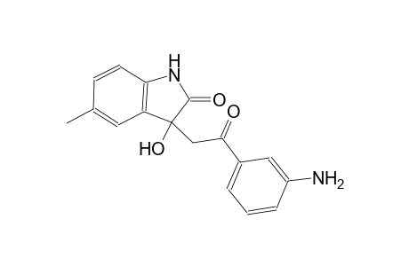 3-[2-(3-aminophenyl)-2-oxoethyl]-3-hydroxy-5-methyl-1,3-dihydro-2H-indol-2-one