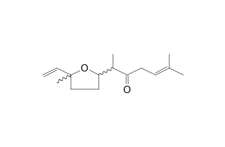 5-Hepten-3-one, 2-(5-ethenyltetrahydro-5-methyl-2-furanyl)-6-methyl-