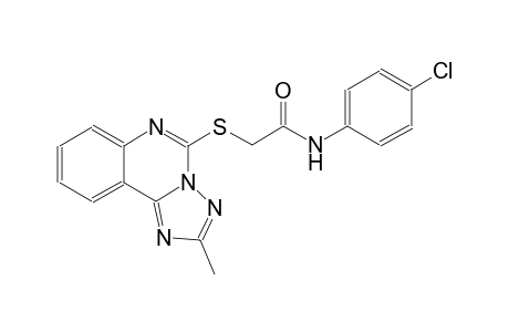 acetamide, N-(4-chlorophenyl)-2-[(2-methyl[1,2,4]triazolo[1,5-c]quinazolin-5-yl)thio]-