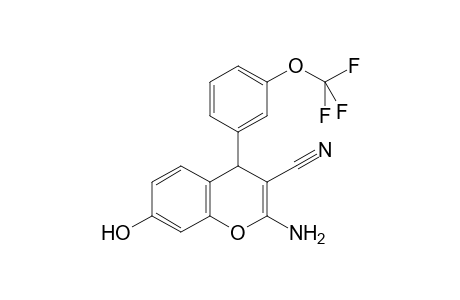2-Amino-7-hydroxy-4-[3-(trifluoromethoxy)phenyl]-4H-chromene-3-carbonitrile