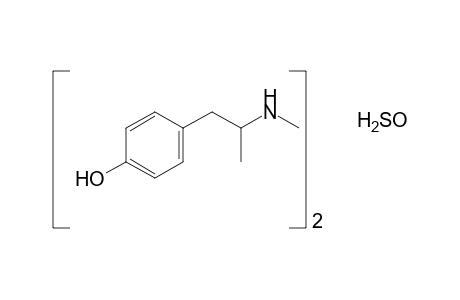 p-[2-(methylamino)propyl]phenol, sulfate(2:1)
