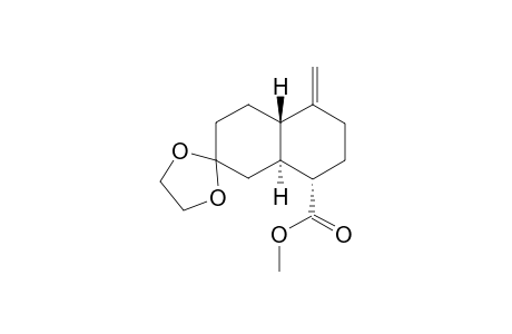 Methyl (4a.beta.,8a.alpha)-7-ethyenedioxydecahydro-4-methylenenaphthalene-1.alpha.-carboxylate