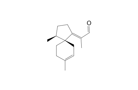 (E)-(4S,5S)-2-(4,8-dimethylspiro[4.5]dec-7-en-ylidene-1)propanal