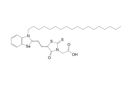 5-[(3-octadecyl-2-benzoselenazolinylidene)ethylidene]-4-oxo-2-thioxo-3-thiazolidineacetic acid