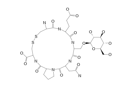 CYClIC-[O-(BETA-D-GLUCOPYRANOSYL)-SER-(53)]-HBF-IX(51-56)