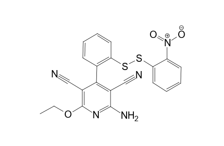 2-Amino-6-ethoxy-4-[2-(2-nitro-phenyldisulfanyl)-phenyl]-pyridine-3,5-dicarbonitrile