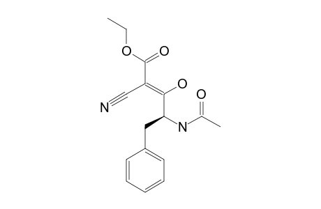 Ethyl 4-(acetylamino)-2-cyano-3-hydroxy-5-phenylpent-2-enoate