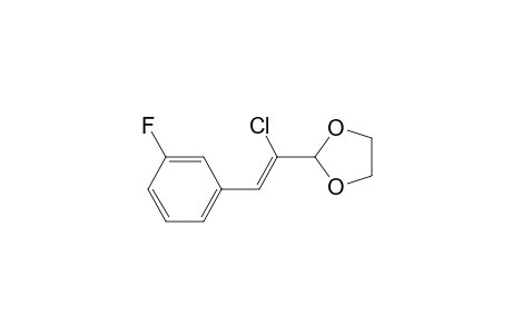 1,3-Dioxolane, 2-[1-chloro-2-(3-fluorophenyl)ethenyl]-