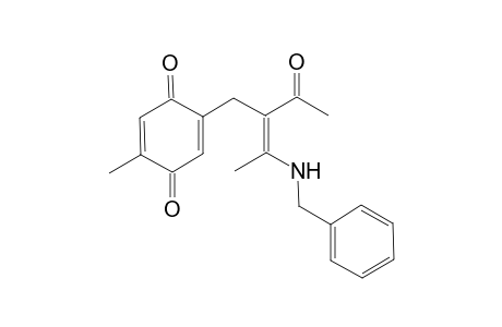 (Z)-2-{[4-(N-Benzylamino)-2-oxo-pent-3-en-3-yl]-methyl}-5-methyl-cyclohexa-2,5-dien-1,4-dione
