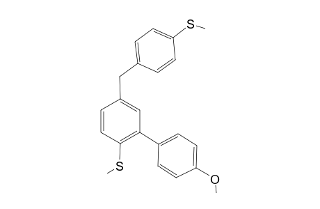 4-(Methoxyphenyl)-bis[4'-(methylthio)phenyl]methane