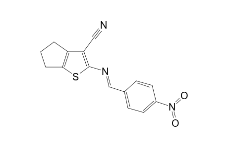2-([(E)-(4-Nitrophenyl)methylidene]amino)-5,6-dihydro-4H-cyclopenta[b]thiophene-3-carbonitrile