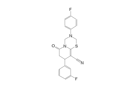 2H,6H-pyrido[2,1-b][1,3,5]thiadiazine-9-carbonitrile, 8-(3-fluorophenyl)-3-(4-fluorophenyl)-3,4,7,8-tetrahydro-6-oxo-