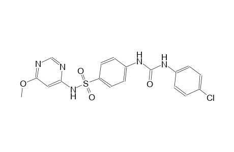 4-{[(4-chloroanilino)carbonyl]amino}-N-(6-methoxy-4-pyrimidinyl)benzenesulfonamide